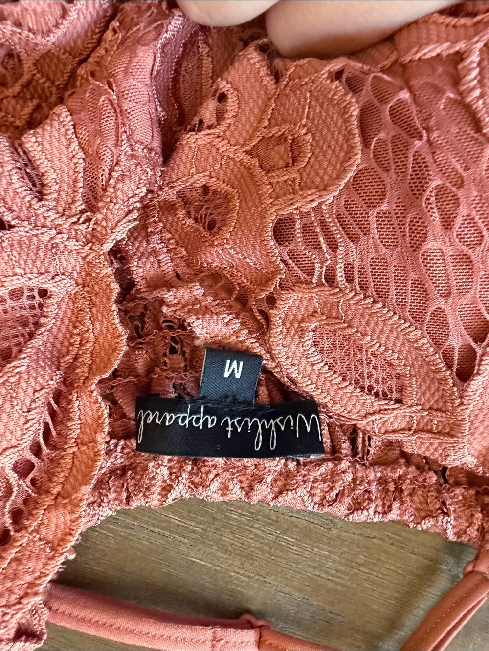 Lace Bodice Maxi Dress in Dusty Rose - Picture 2 of 2